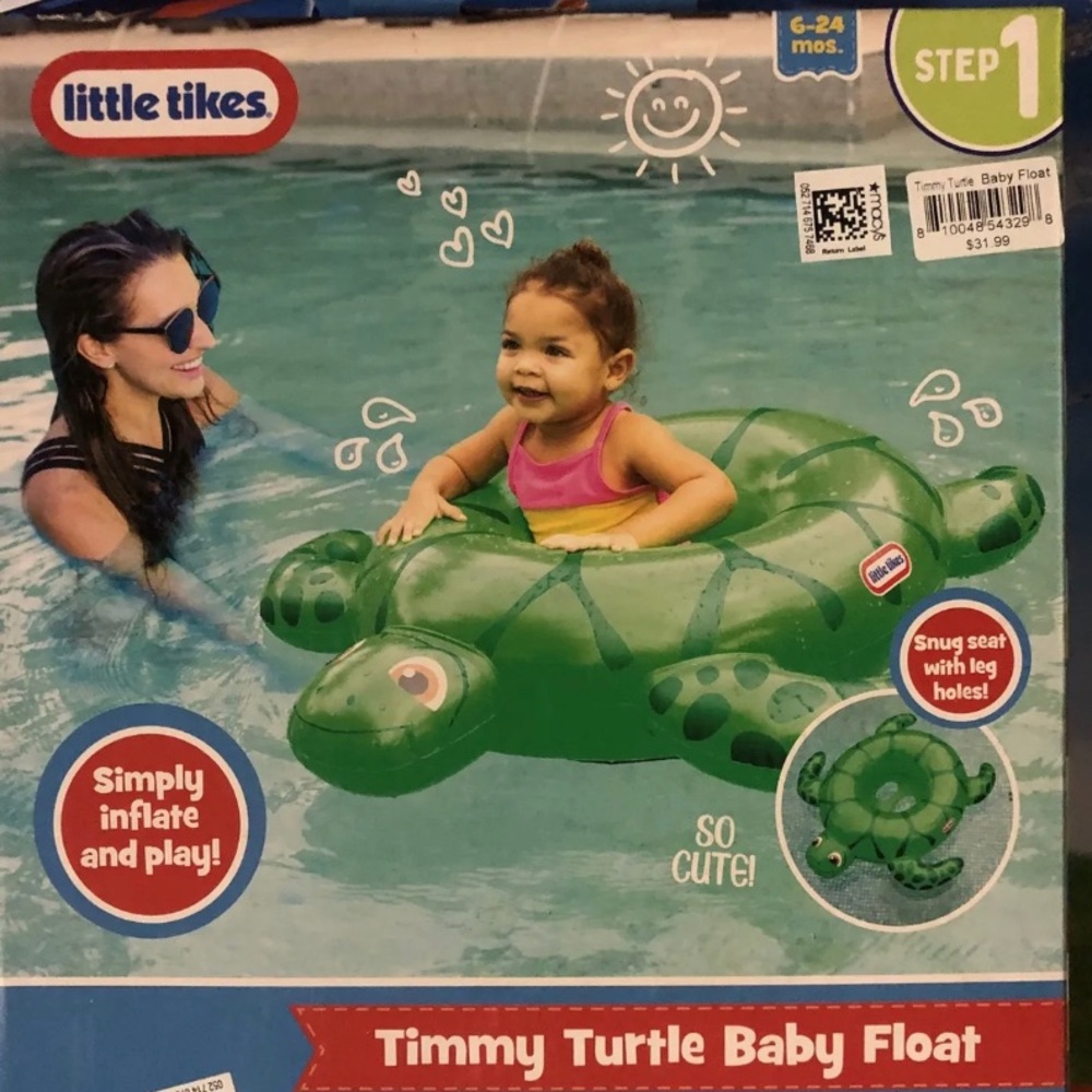 Little Tikes Timmy Turtle Baby Pool Float LT2719TT PoolCandy Little Tikes NEW